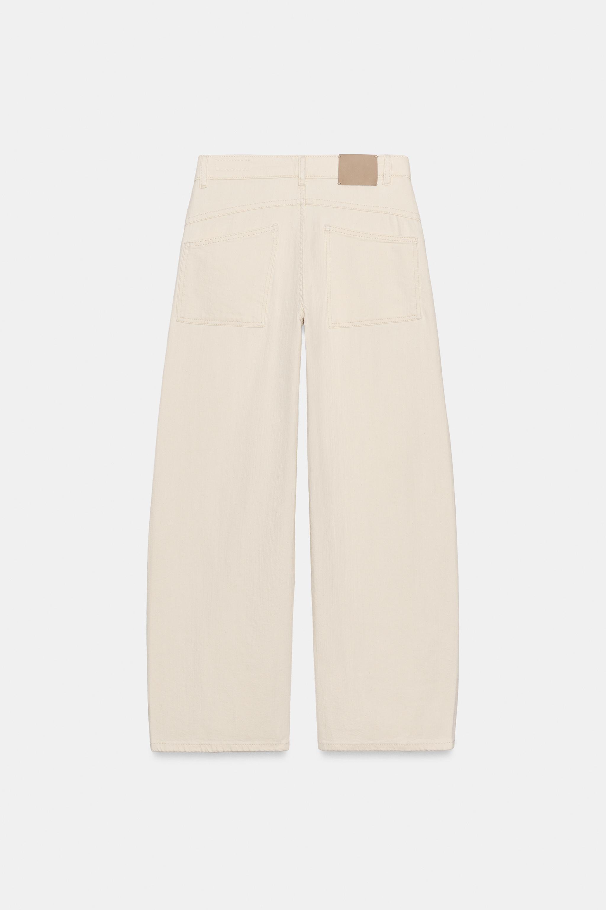ZW COLLECTION MID-RISE LOOSE BARREL JEANS